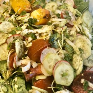 Mediterranean salad with zaatar